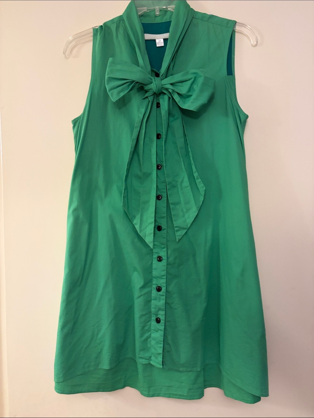 Troubadour at Anthropologie‎ green mini sleeveless dress, size 2P